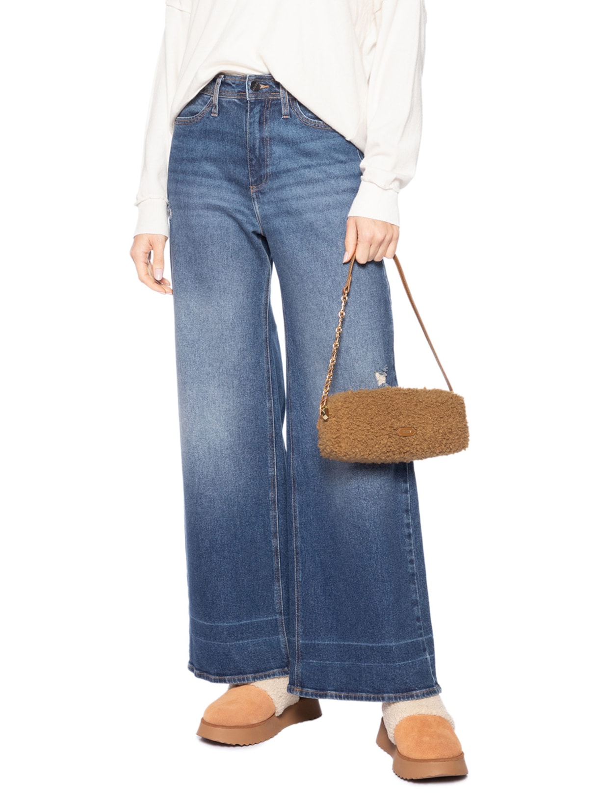 Bolsa Feminina Tiracolo Pequena Pele Marrom Schutz