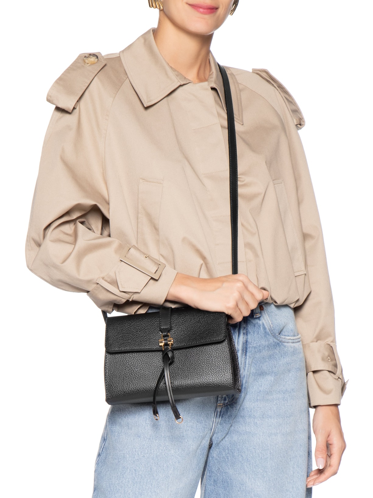 Bolsa Feminina Tiracolo Pequena Preto Arezzo