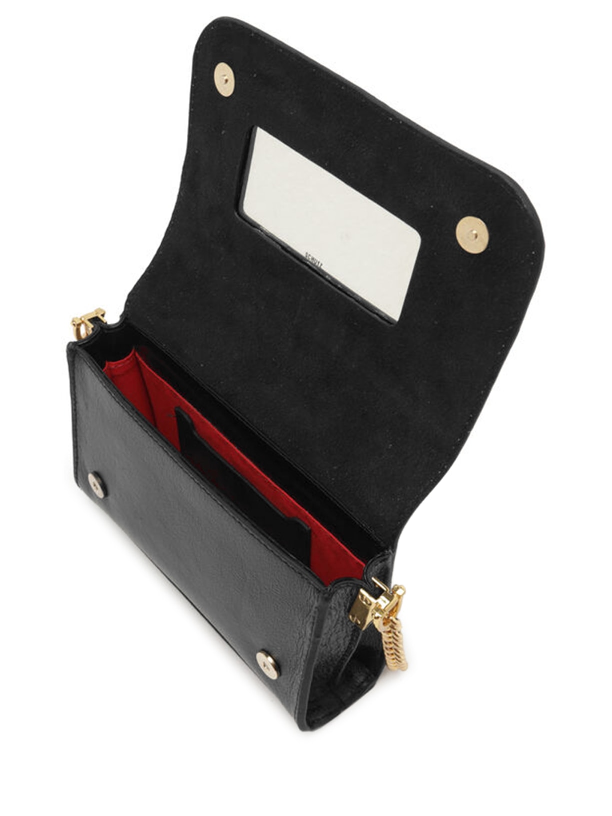 Bolsa Feminina Tiracolo Pequena Sienna Couro Preto Schutz