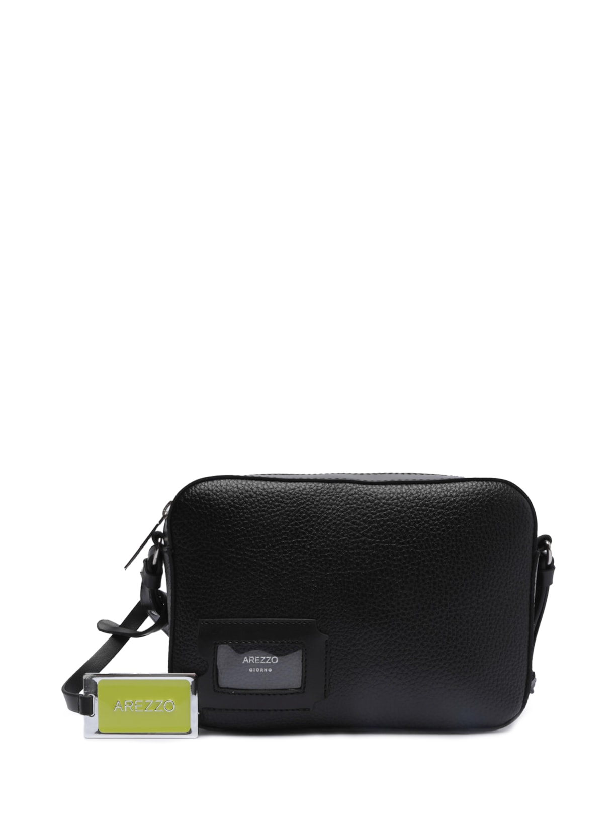Bolsa Feminina Tiracolo Pequena Tag Verde Preto Arezzo