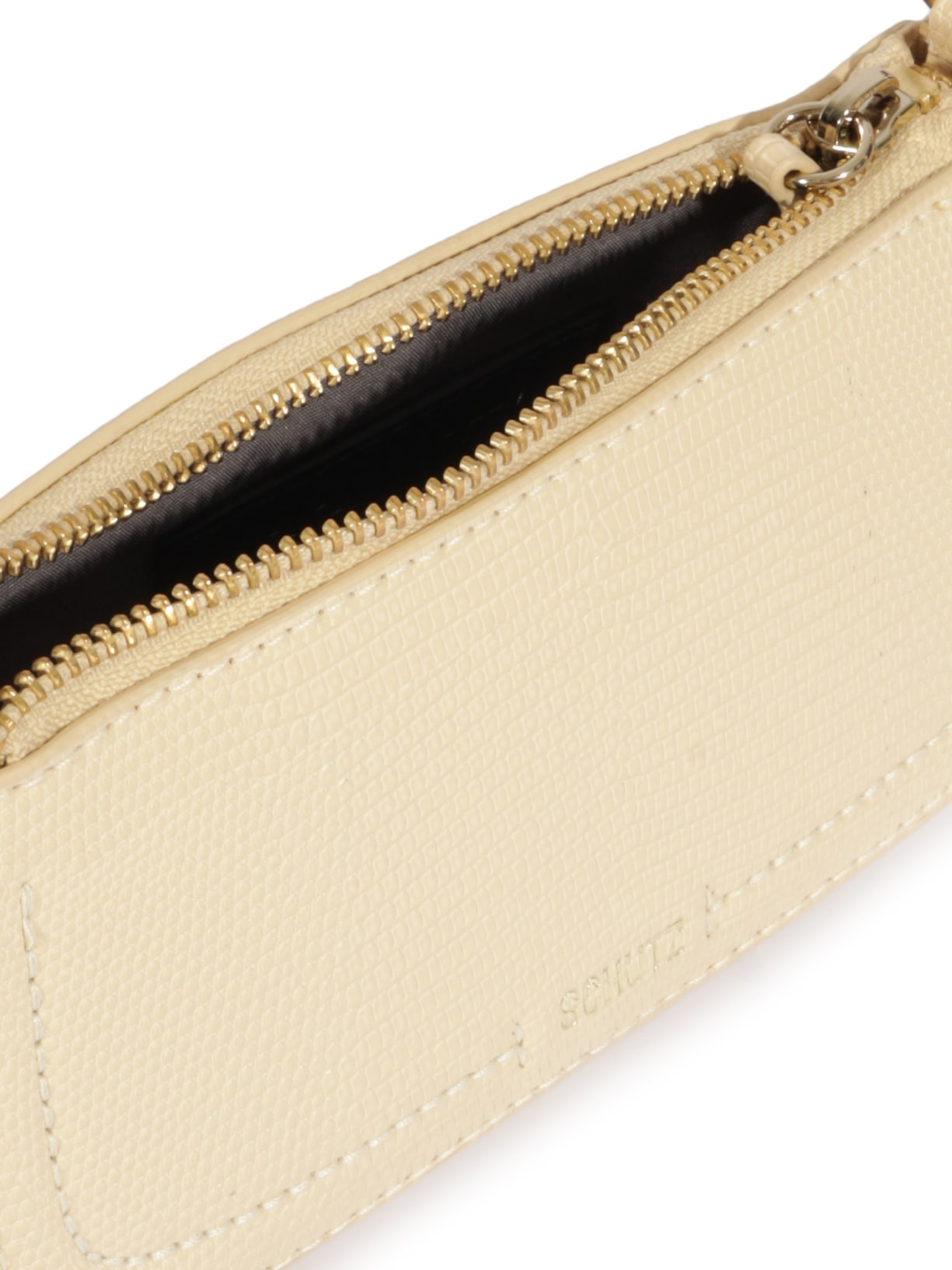 Bolsa Feminina Tiracolo Pequena Tina Couro Amêndoa Off White Schutz