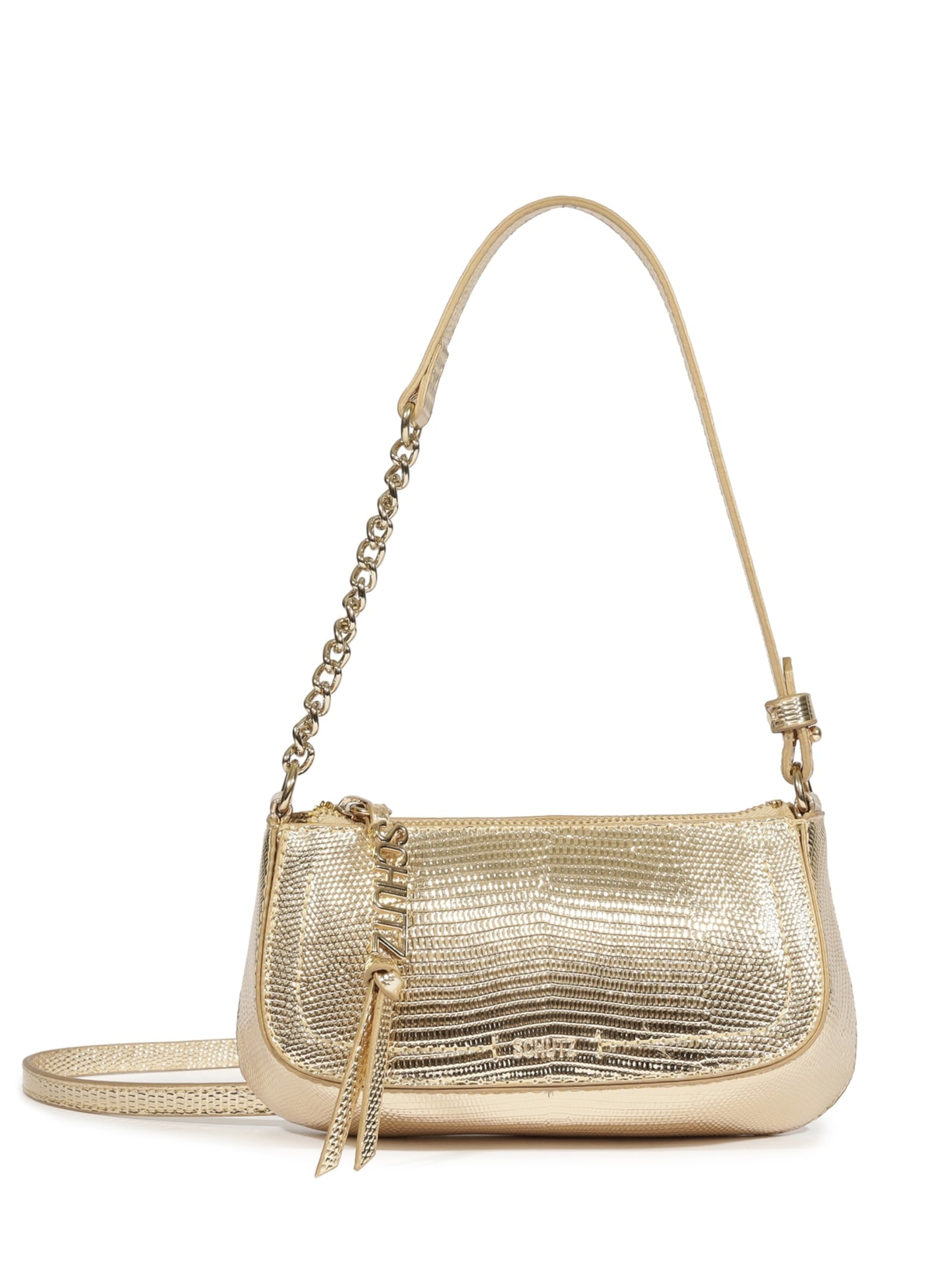 Bolsa Feminina Tiracolo Pequena Tina Dourada Schutz