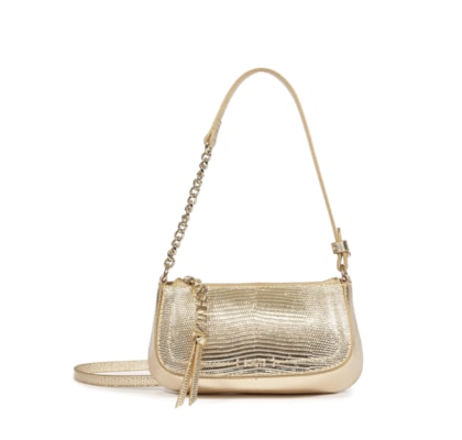 Bolsa Feminina Tiracolo Pequena Tina - Dourada