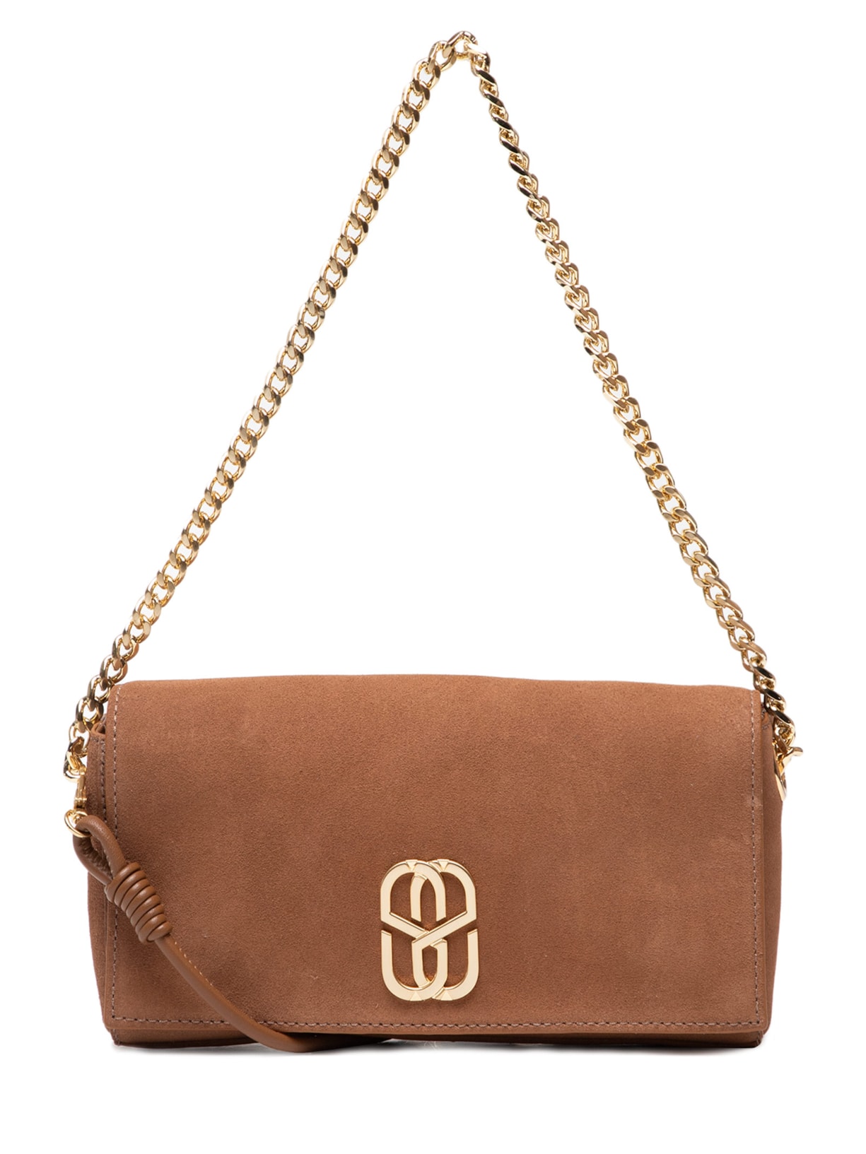 Bolsa Feminina Tiracolo Preta Média Napa Texas - Marrom