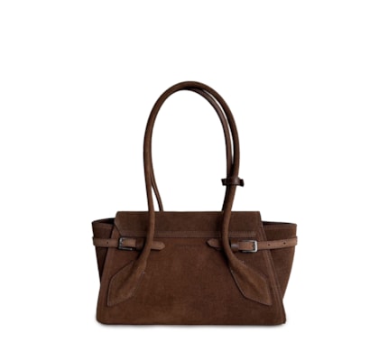 Bolsa Feminina Tiracolo Sofia Média Couro - Marrom