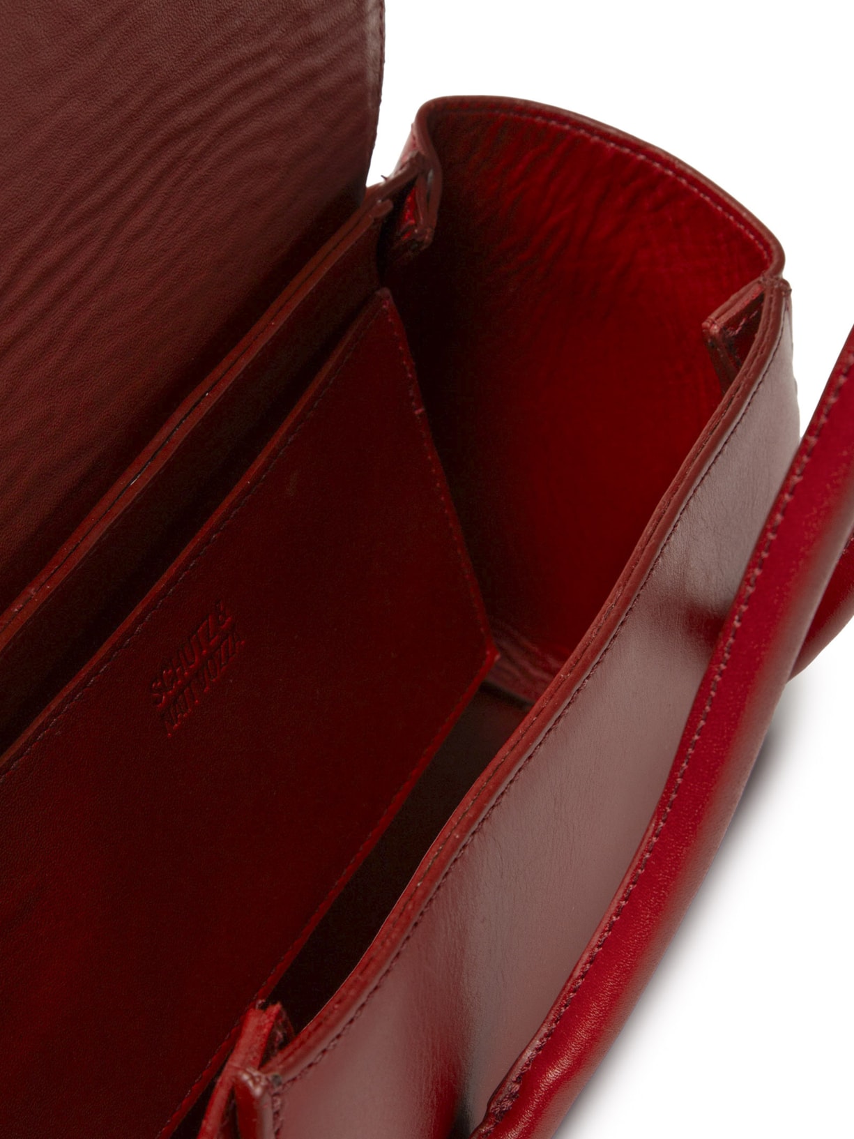 Bolsa Feminina Tiracolo Sofia Média Couro Vermelho Schutz + Nati Vozza