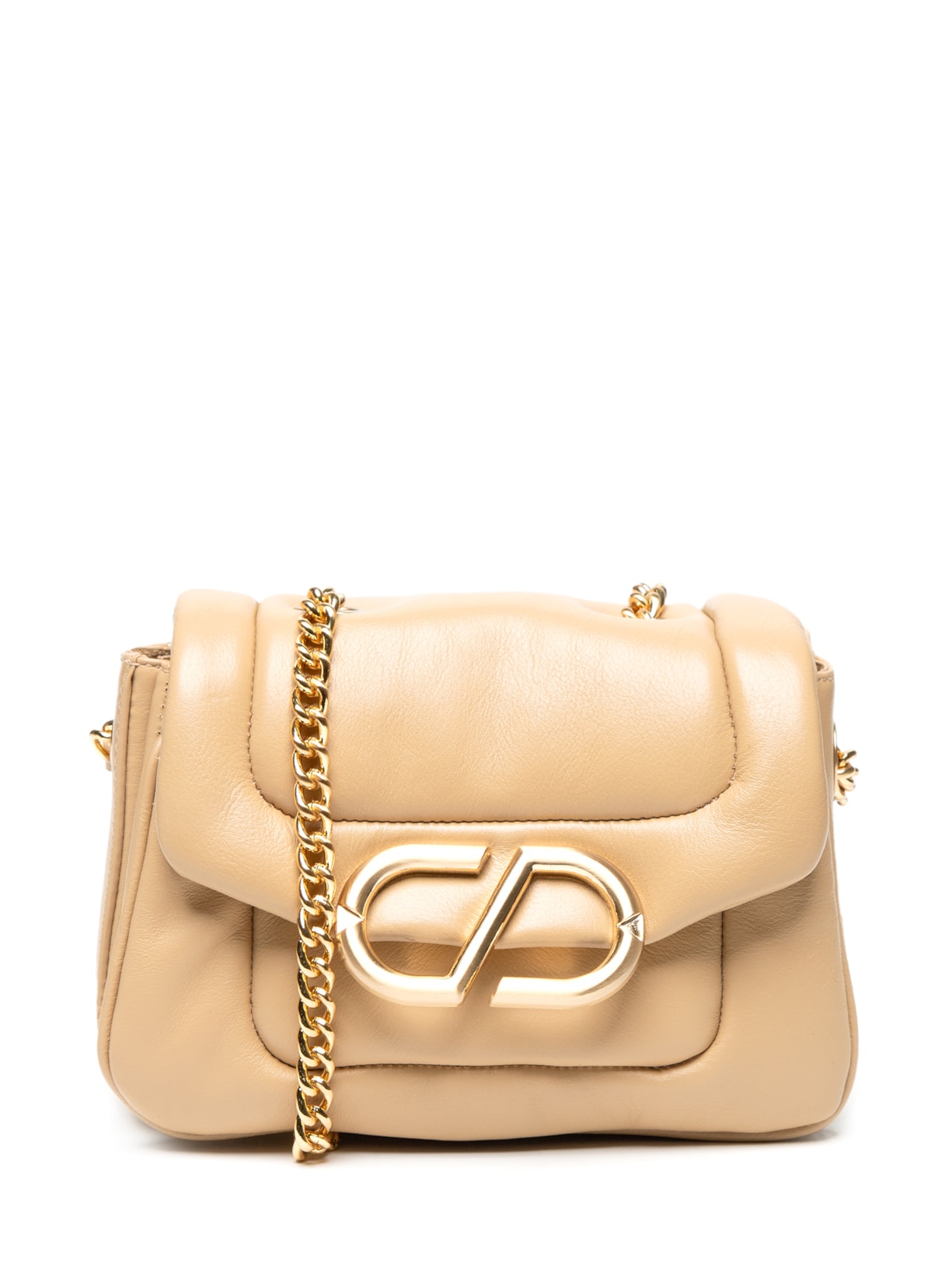 Bolsa Feminina Tiracolo Soften Couro - Bege