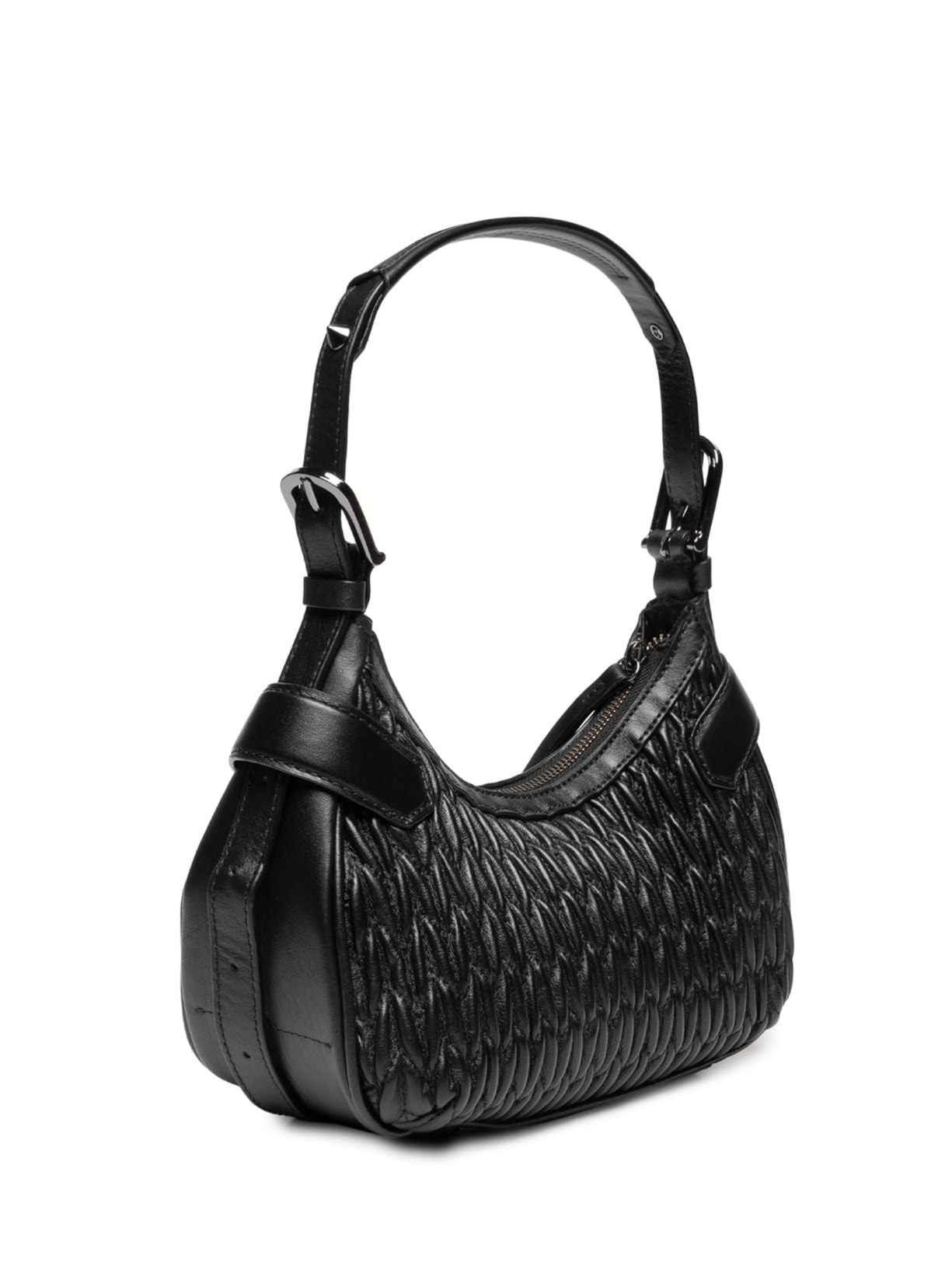 Bolsa Feminina Tiracolo Suki Média Couro Preto Schutz