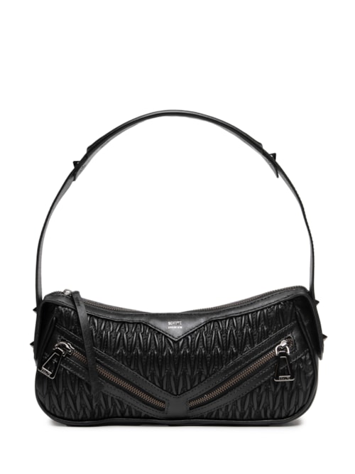Bolsa Feminina Tiracolo Suki Pequena Couro - Preto