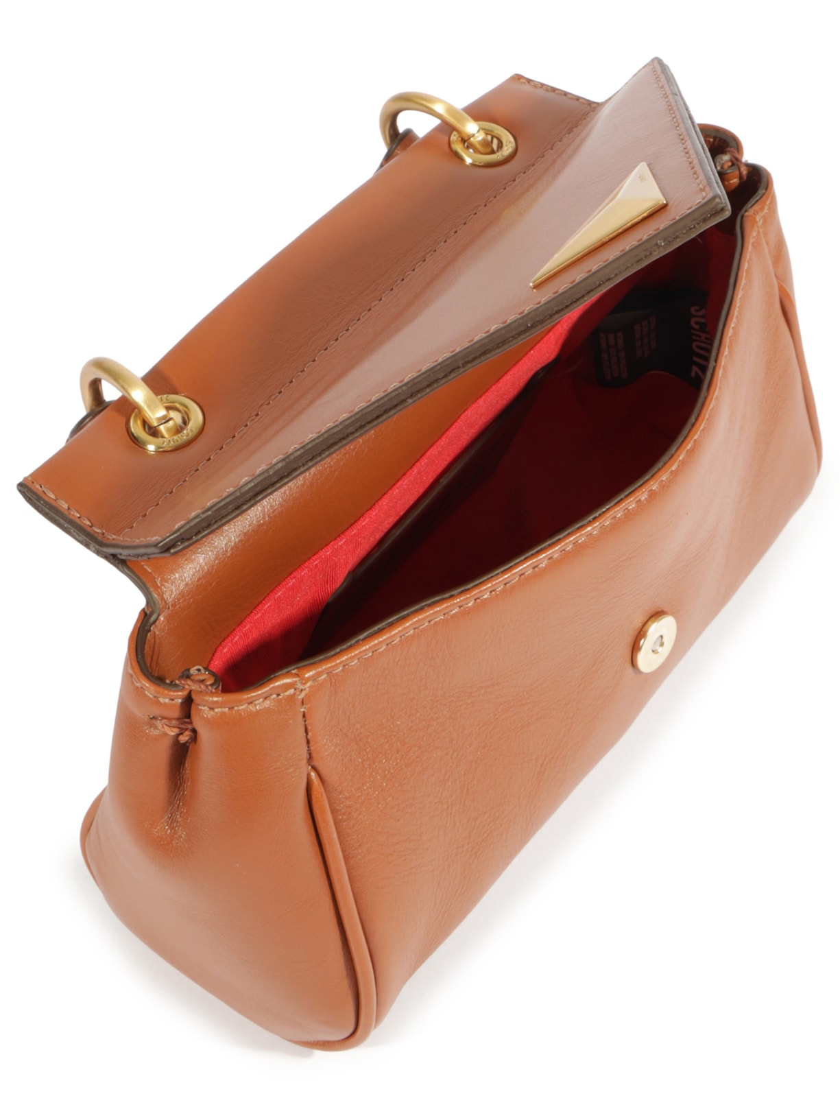 Bolsa Feminina Tiracolo Sunny Couro Marrom Schutz