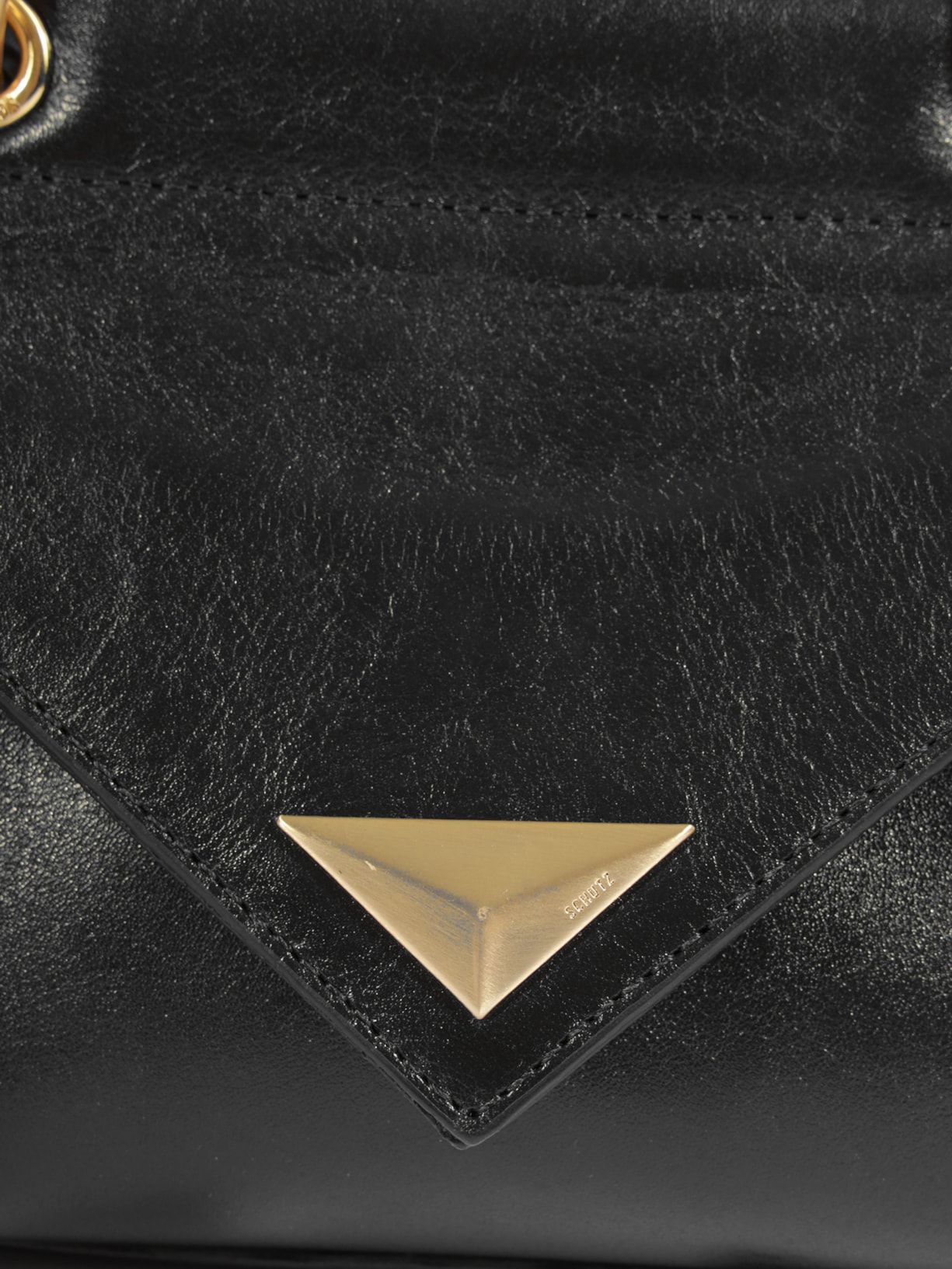 Bolsa Feminina Tiracolo Sunny Pequena Couro Preta Schutz