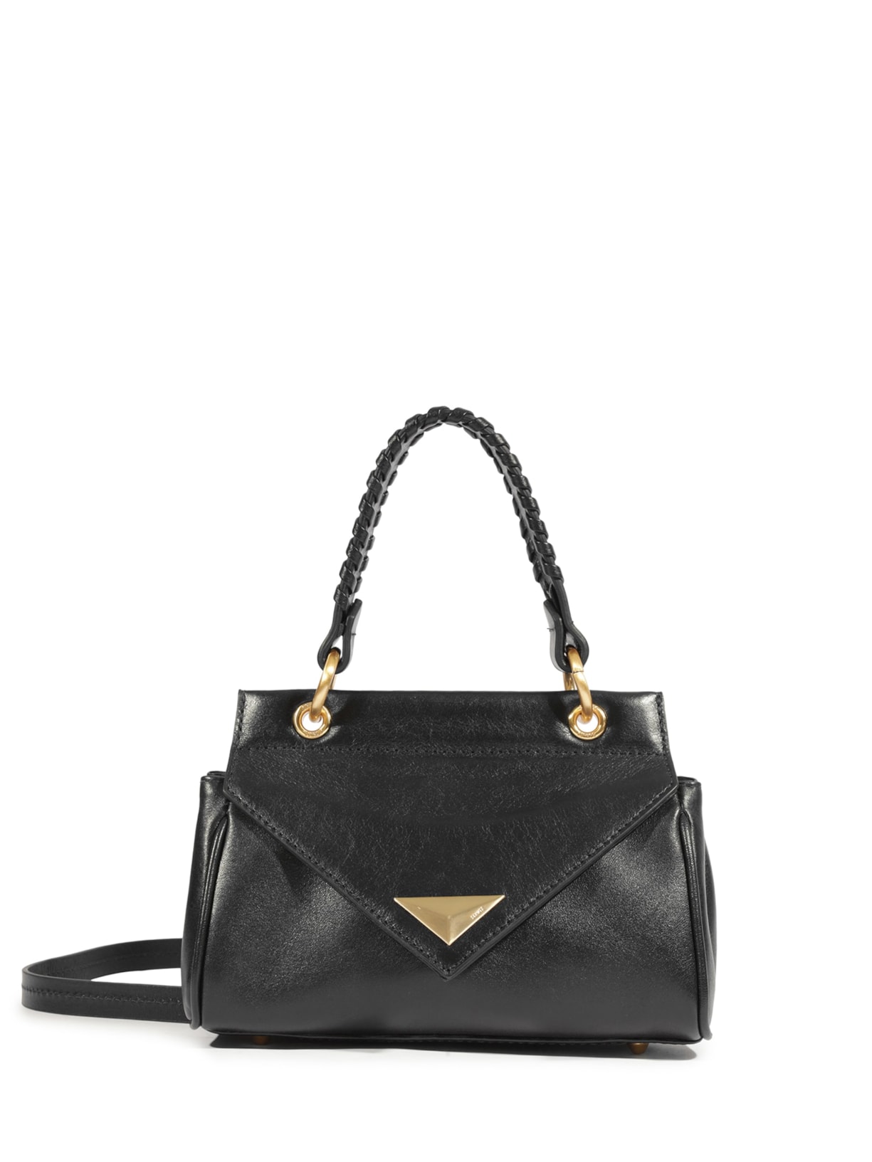 Bolsa Feminina Tiracolo Sunny Pequena Couro Preta Schutz