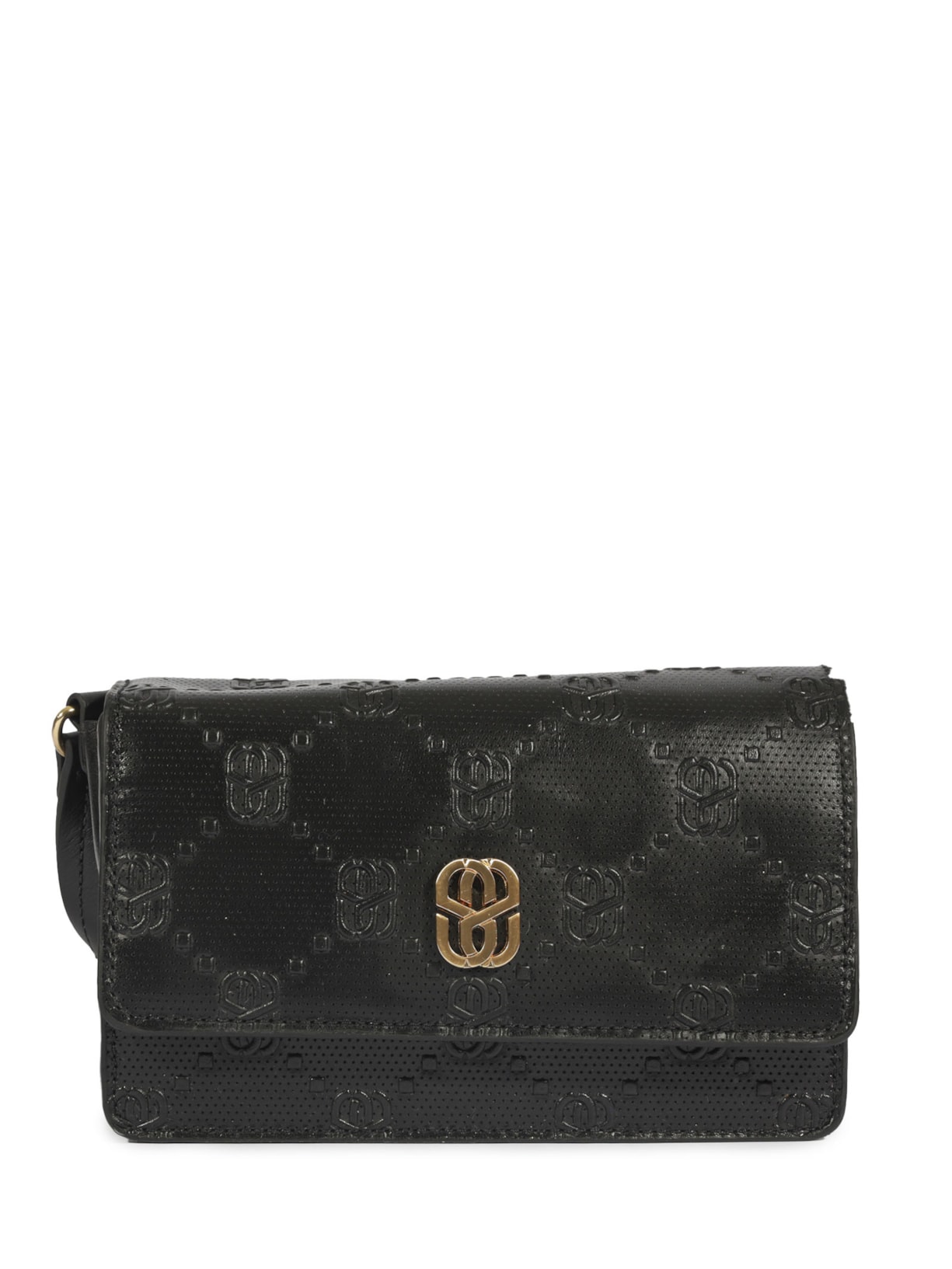 Bolsa Feminina Tiracolo Tess Couro - Preto