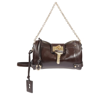 Bolsa Feminina Tiracolo The Secret Couro Pequena - Marrom