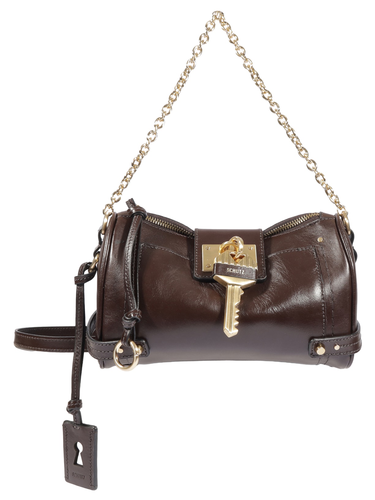 Bolsa Feminina Tiracolo The Secret Couro Pequena - Marrom