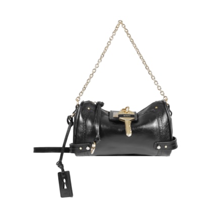 Bolsa Feminina Tiracolo The Secret Couro Pequena - Preto