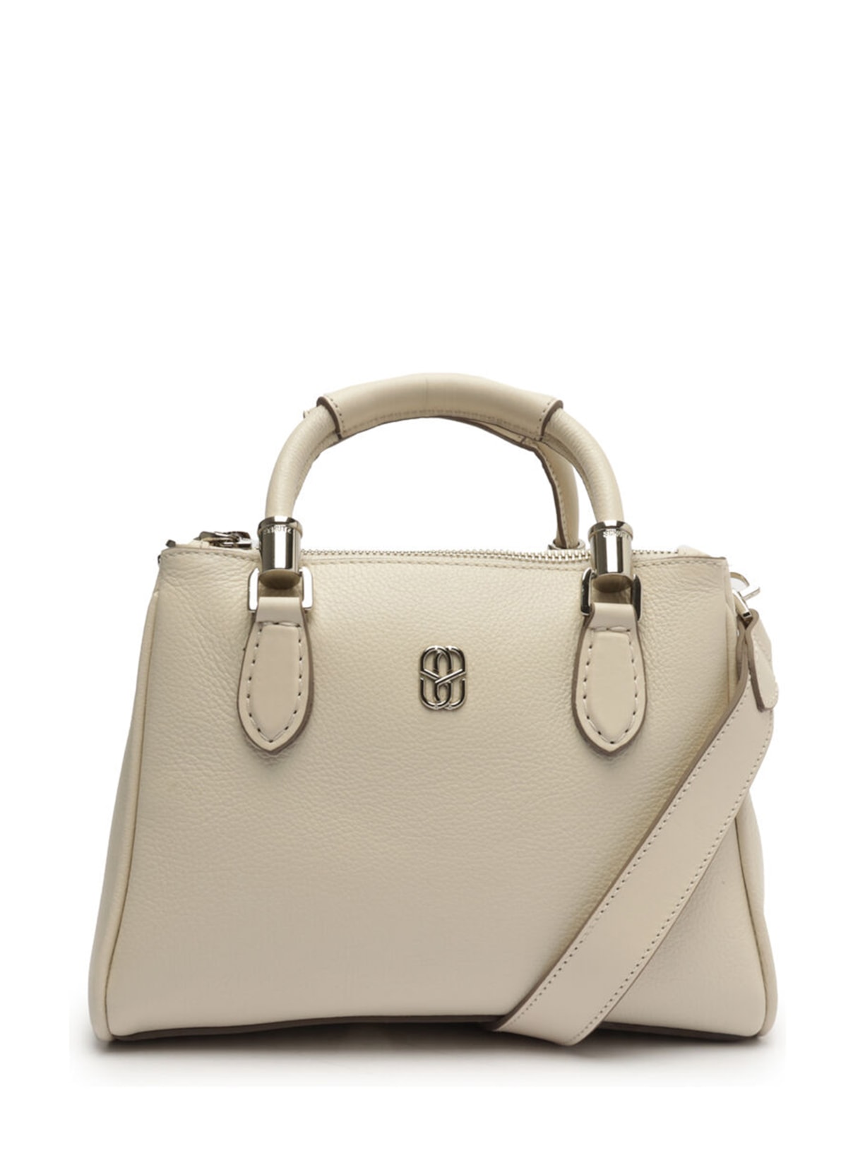 Bolsa Feminina Tiracolo Tote Lorena Cozy Couro - Branco