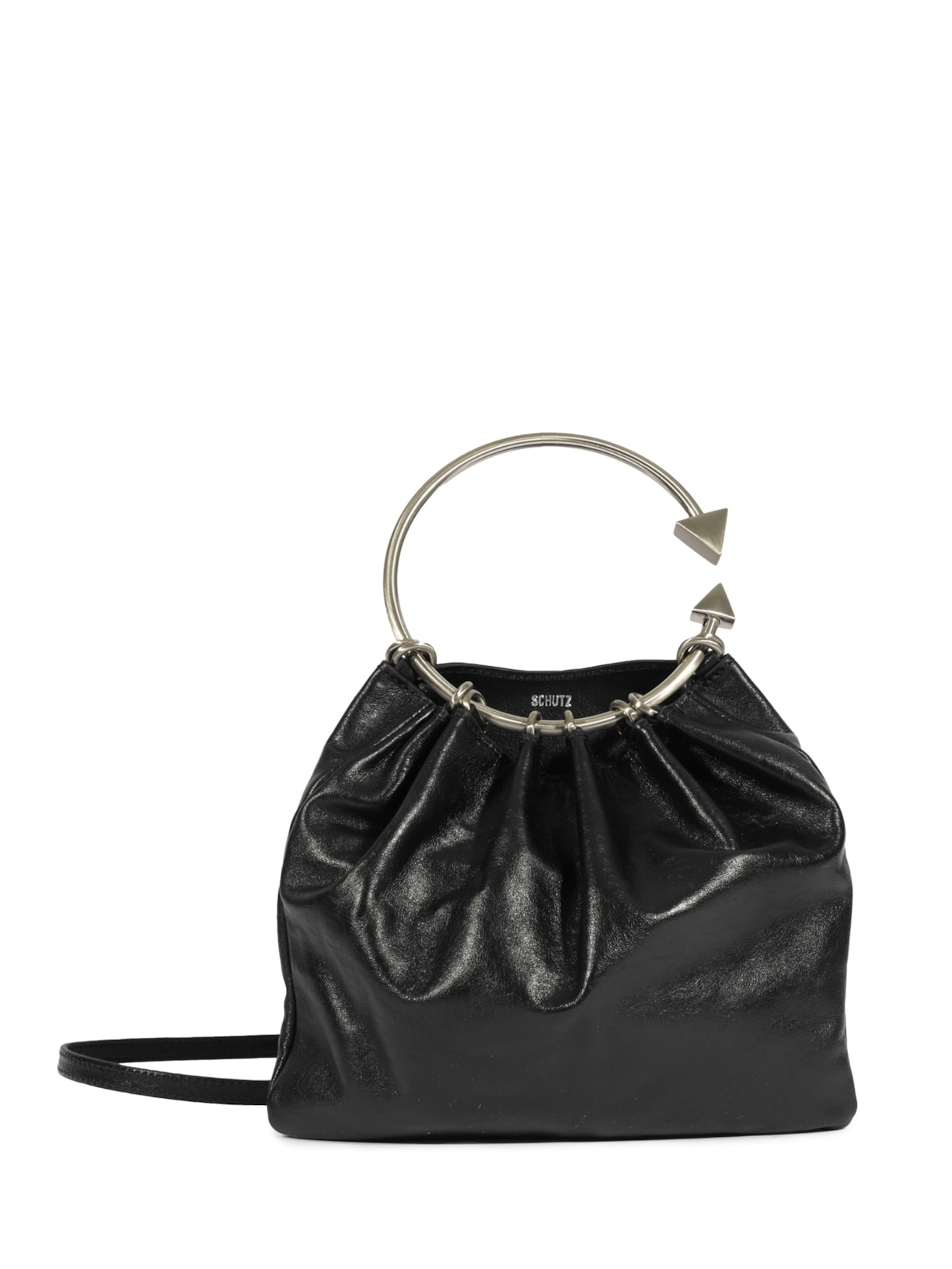 Bolsa Feminina Tiracolo Virgo Couro - Preta