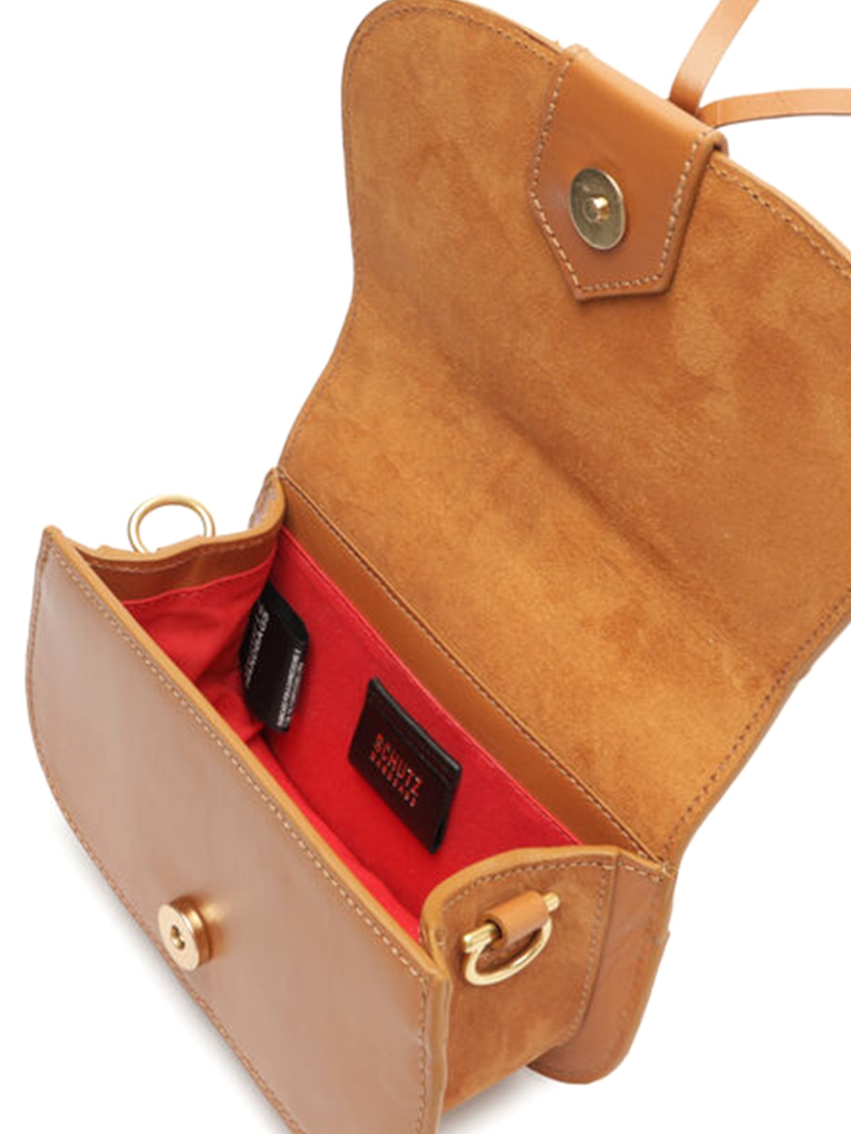 Bolsa Feminina Tiracolo Wiley Couro Marrom Schutz