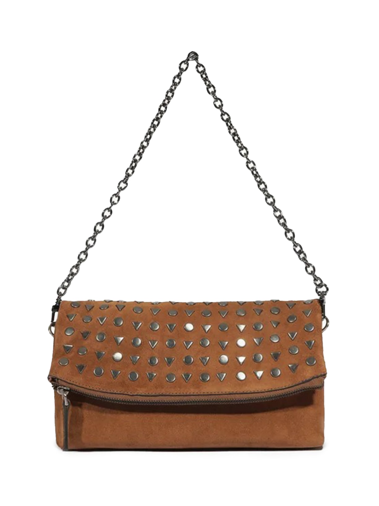 Bolsa Feminina Tiracolo Yana Camurça - Marrom