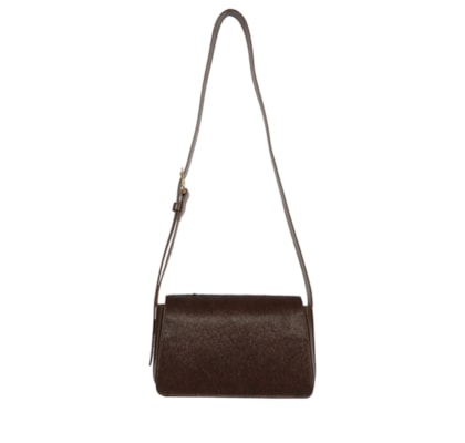 Bolsa Feminina Tiracolo Yuna Couro - Marrom
