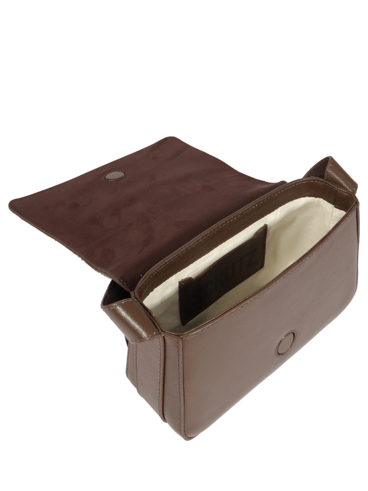 Bolsa Feminina Tiracolo Yuna Couro Marrom Schutz