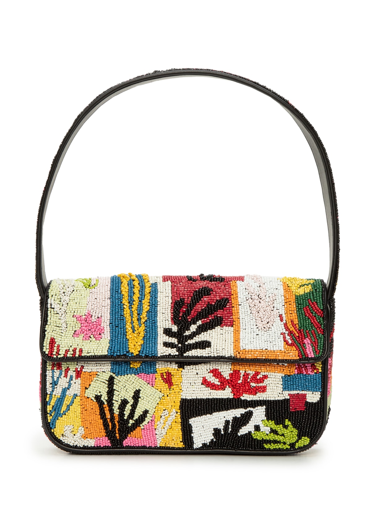 Bolsa Feminina Tommy Bag Coral Patchwork - Preto