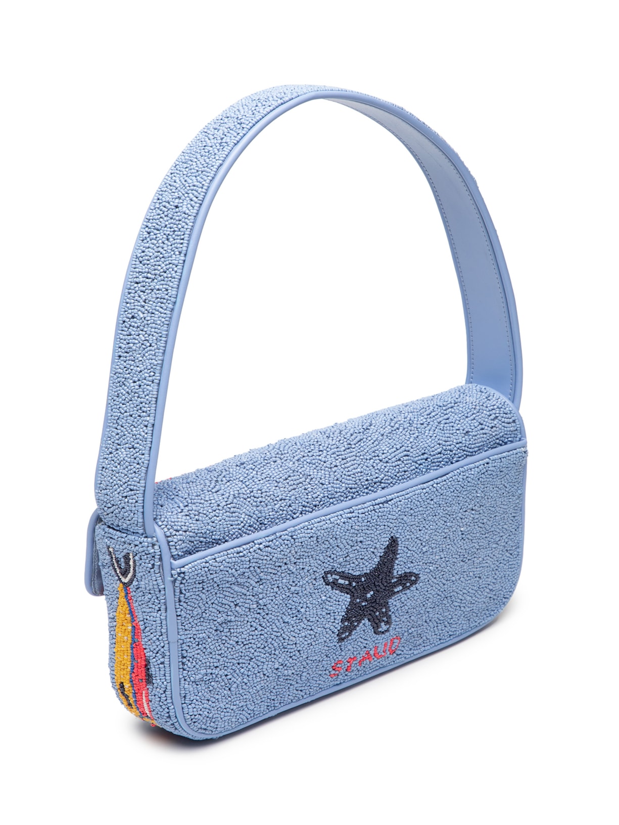 Bolsa Feminina Tommy Beaded Bag Azul Staud