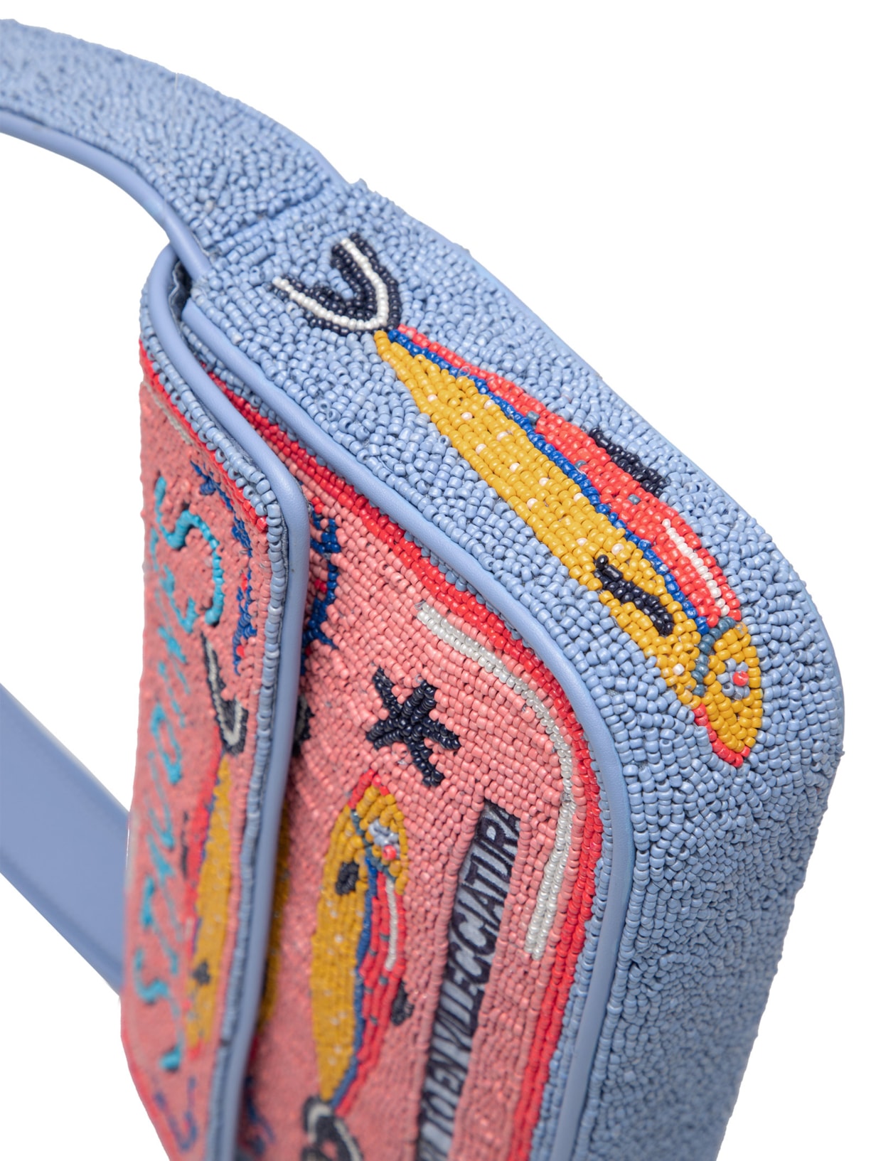 Bolsa Feminina Tommy Beaded Bag Azul Staud