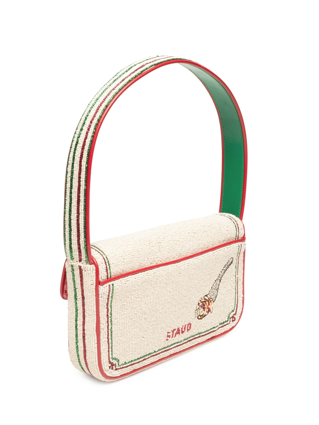 Bolsa Feminina Tommy Beaded Bag Vermelho Staud
