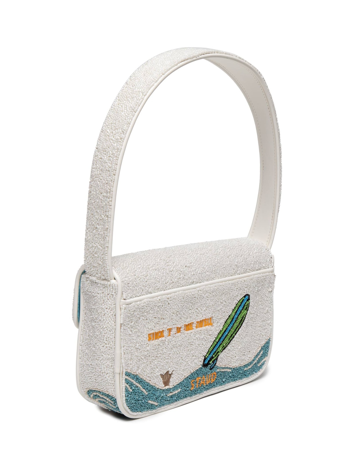 Bolsa Feminina Tommy Beaded Branco Staud