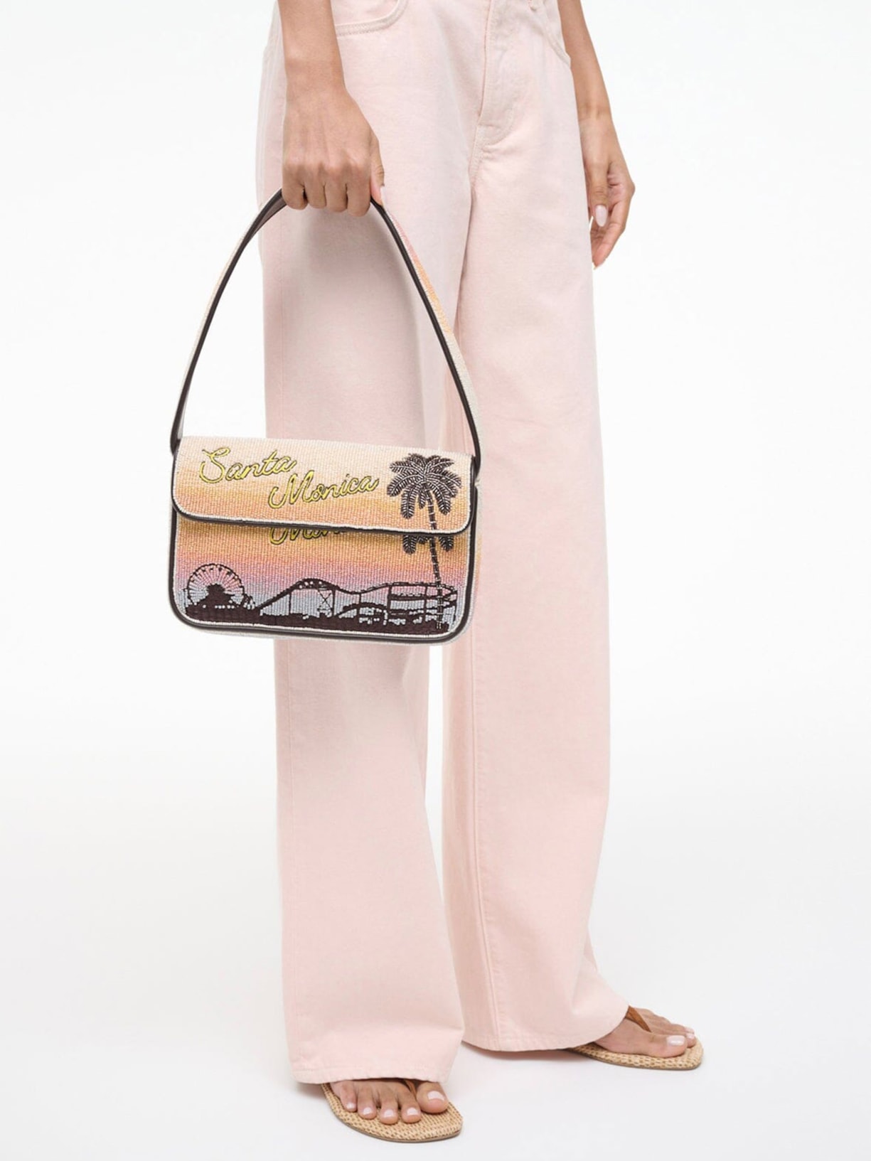 Bolsa Feminina Tommy Beaded Laranja Staud