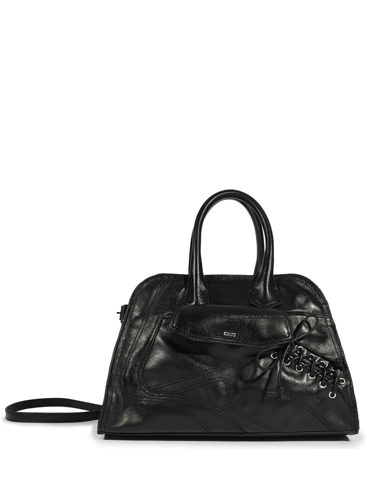 Bolsa Feminina Tote Aryna Couro - Preto