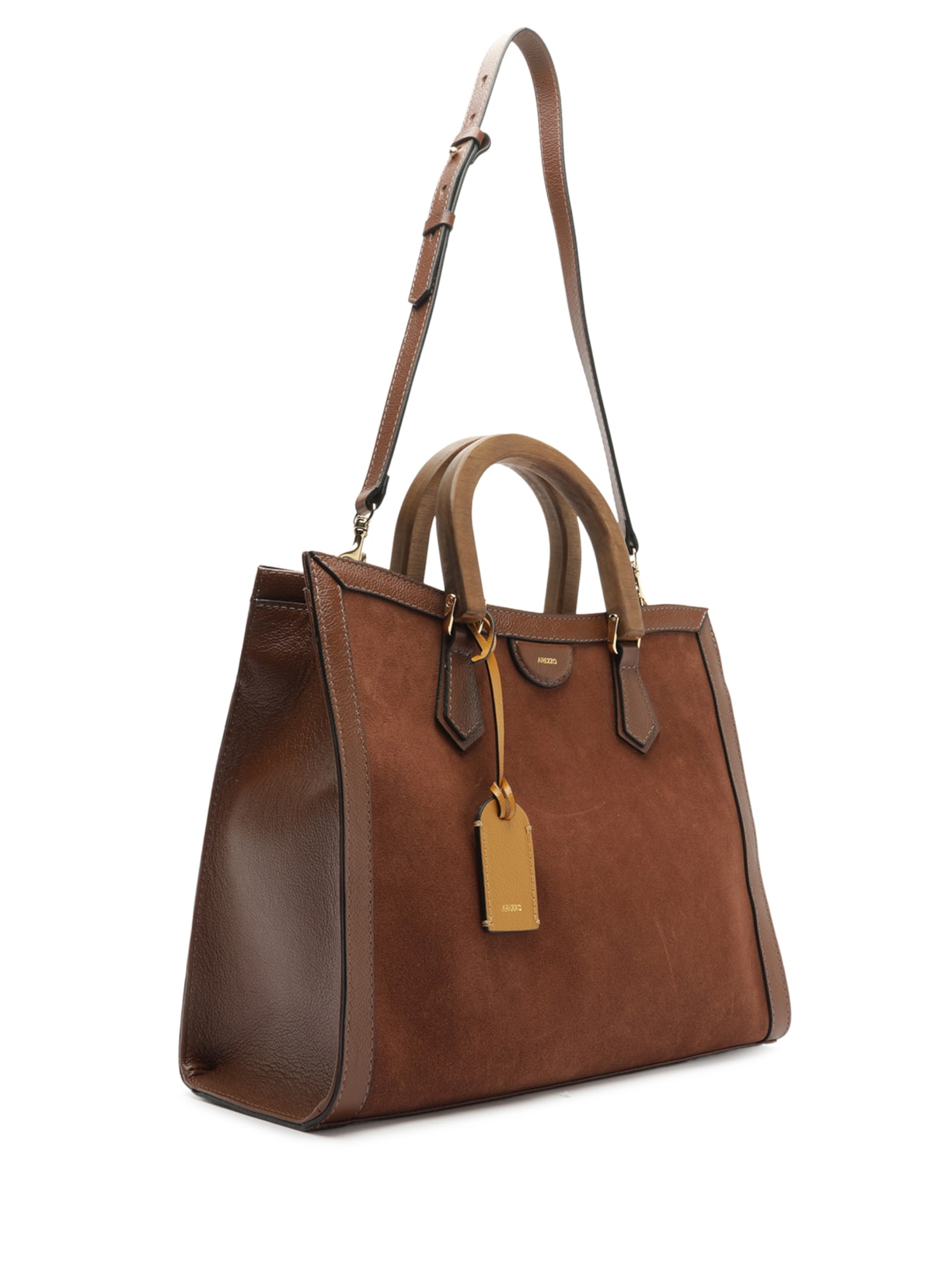 Bolsa Feminina Tote Camurça Grande Marrom Arezzo