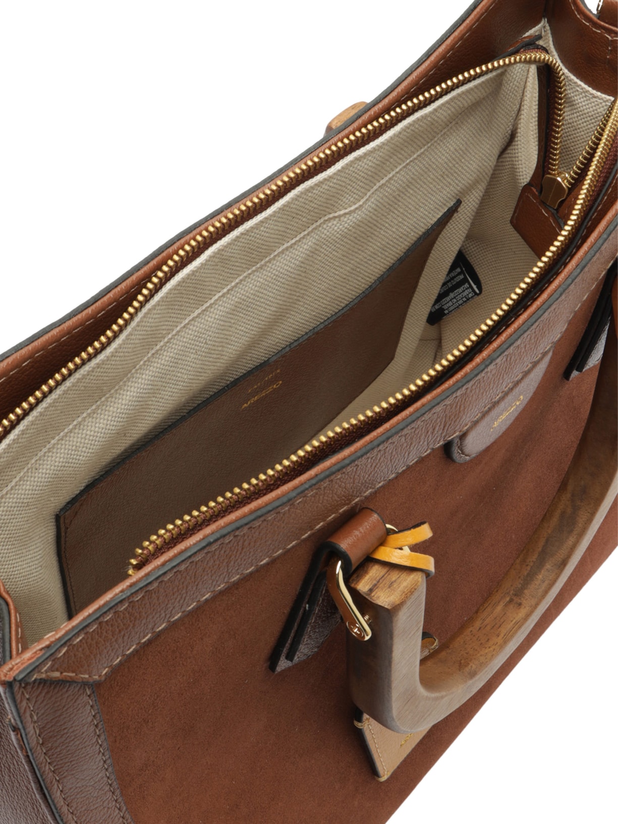 Bolsa Feminina Tote Camurça Grande Marrom Arezzo