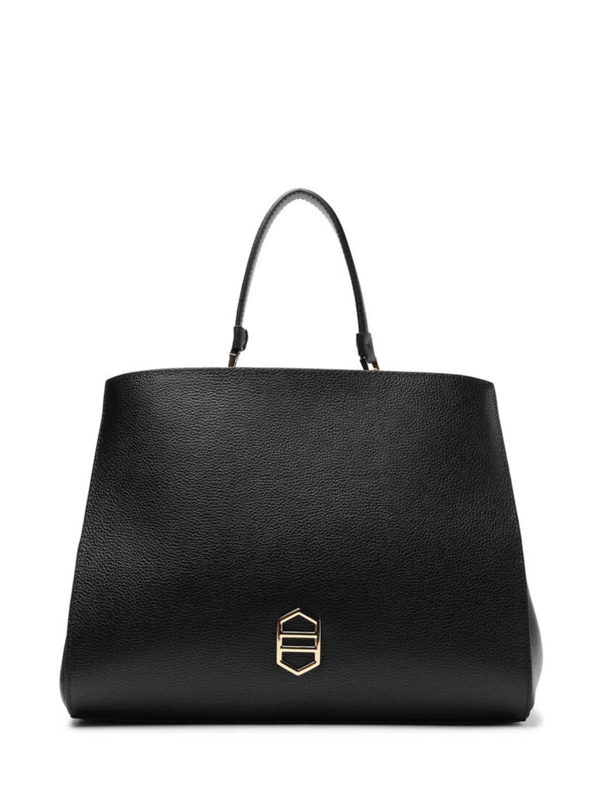 Bolsa Feminina Tote Couro Grande Alças - Preto