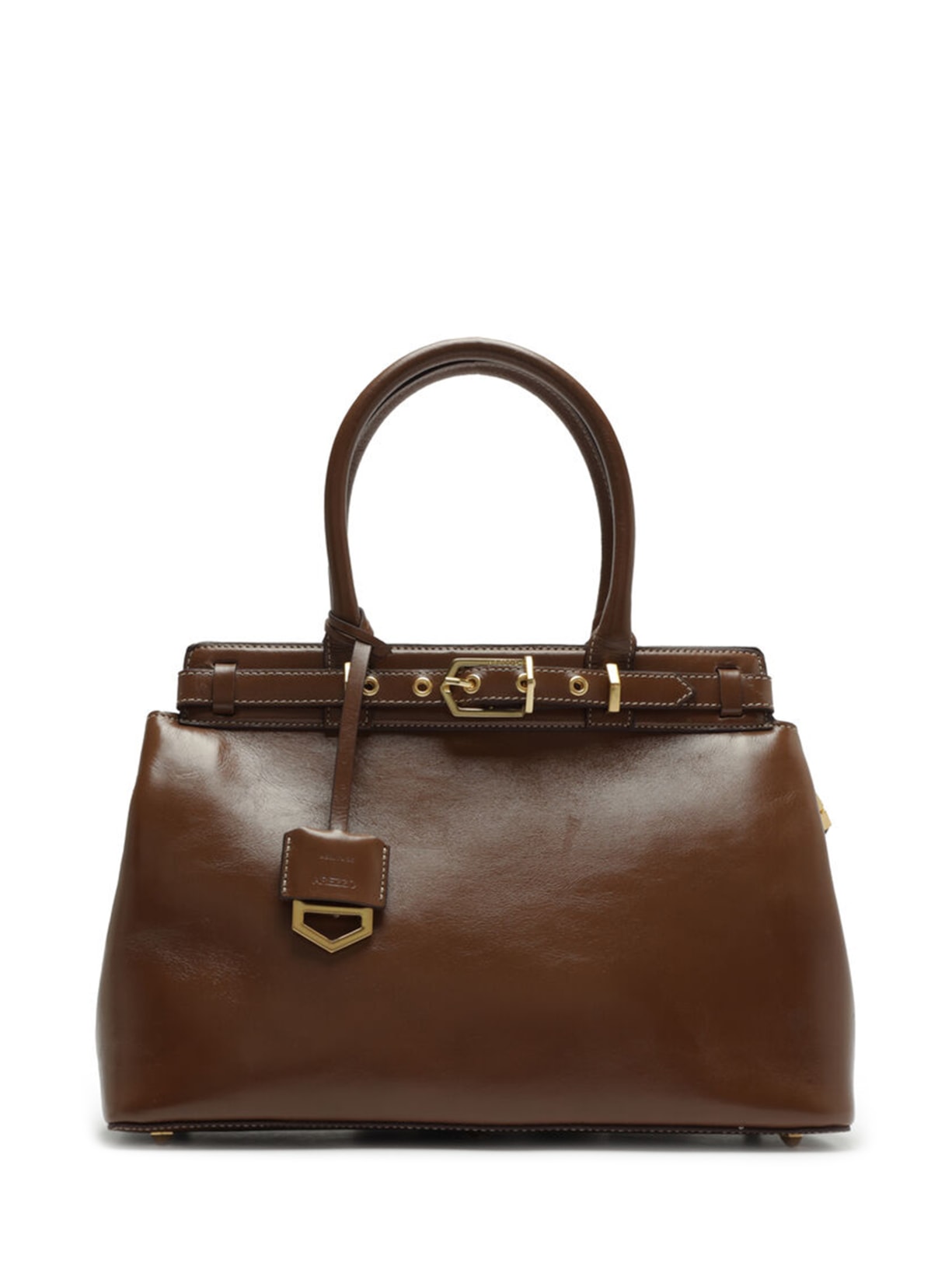 Bolsa Feminina Tote Couro Grande Bag Charm Victória Marrom Arezzo