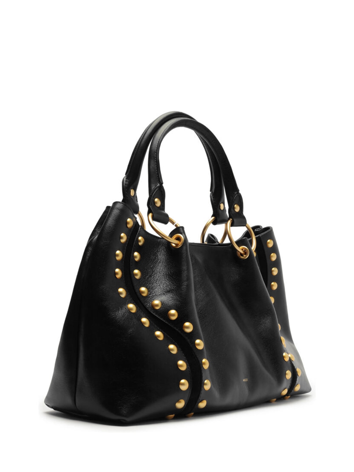 Bolsa Feminina Tote Couro Grande Rebites Preto Arezzo