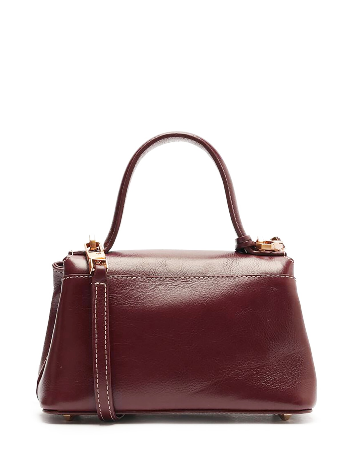 Bolsa Feminina Tote Couro Pequena Bag Charm Victória Vinho Arezzo