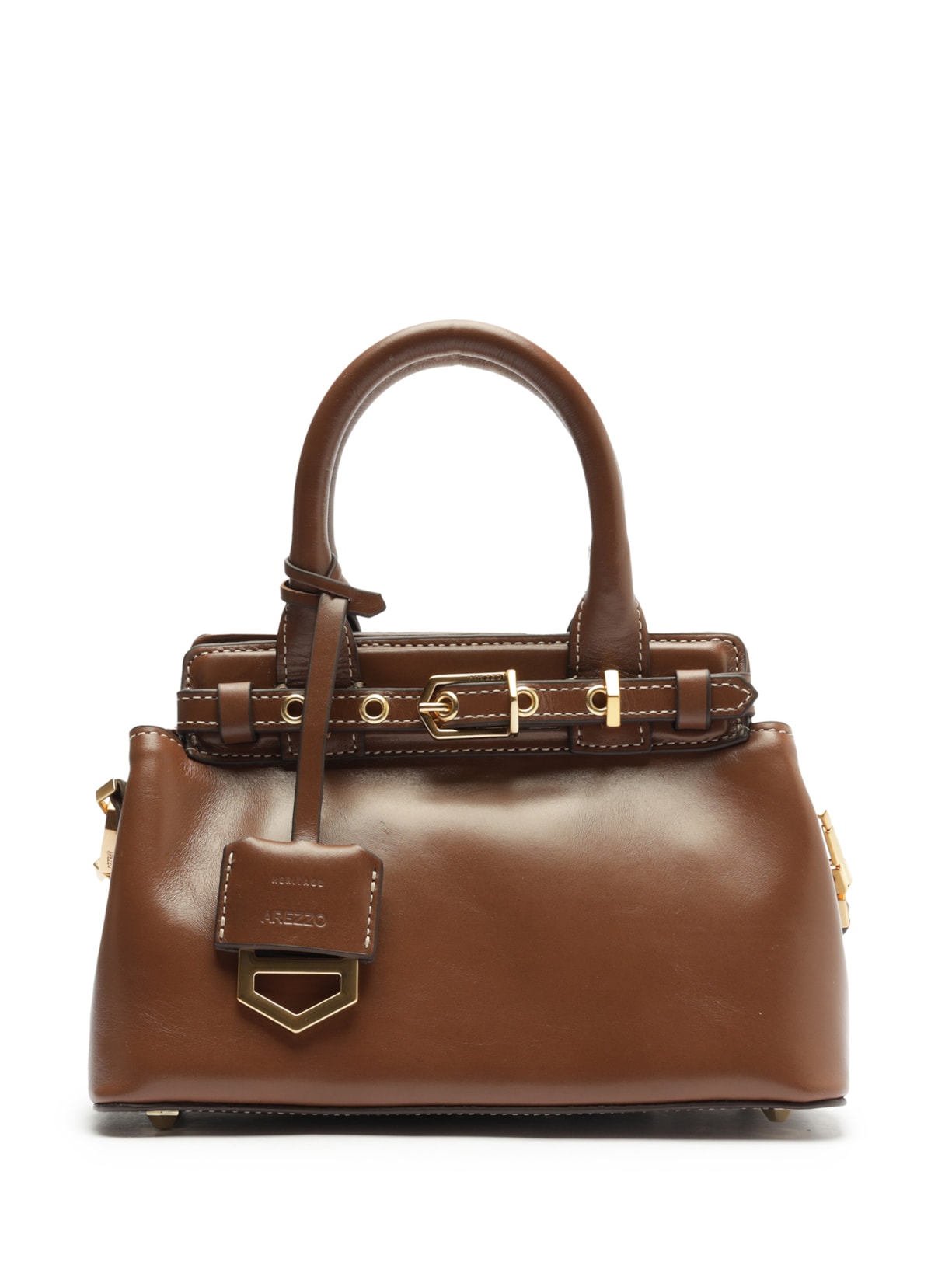 Bolsa Feminina Tote Couro Pequena - Marrom