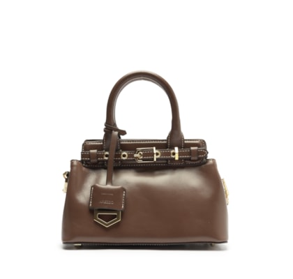 Bolsa Feminina Tote Couro Pequena - Marrom