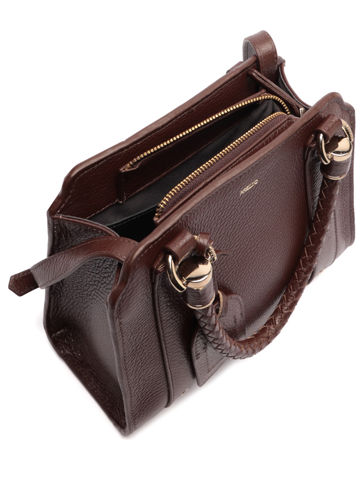 Bolsa Feminina Tote Couro Piazza Média Marrom Arezzo