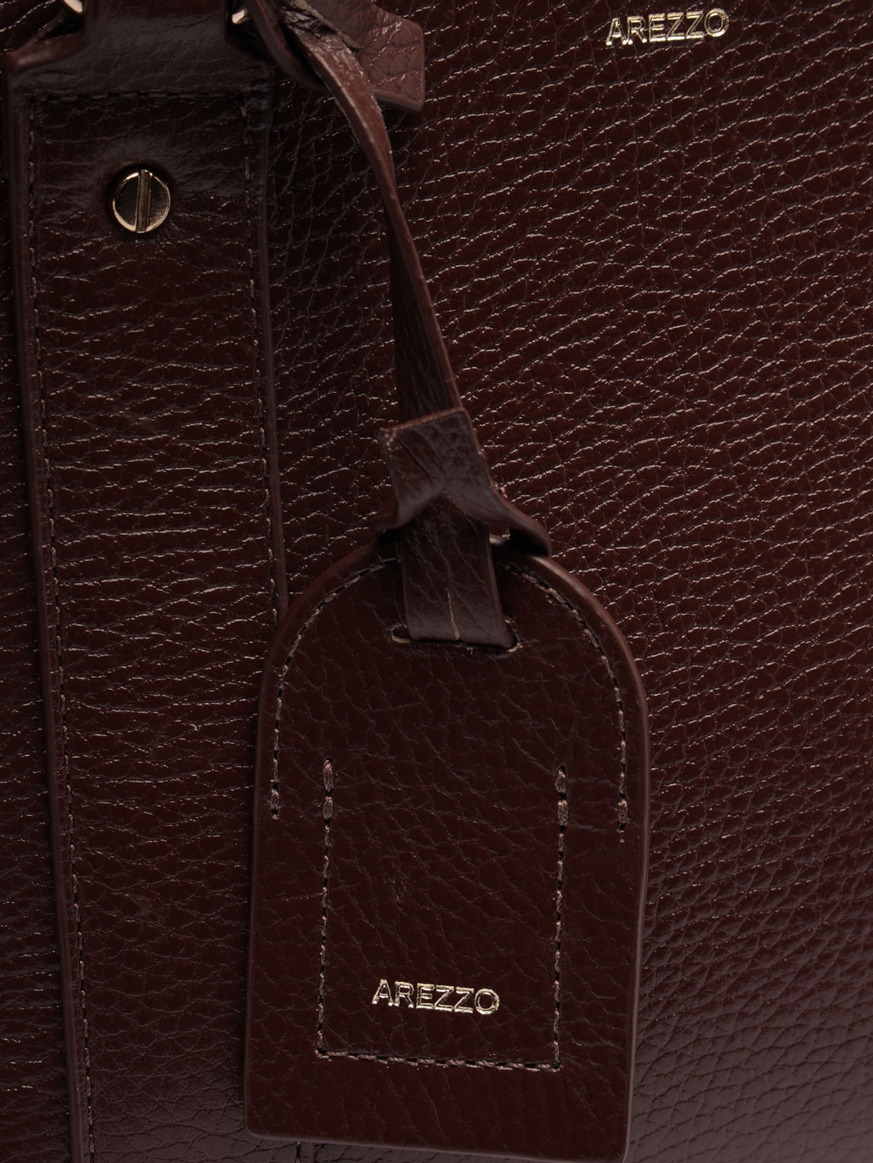 Bolsa Feminina Tote Couro Piazza Média Marrom Arezzo