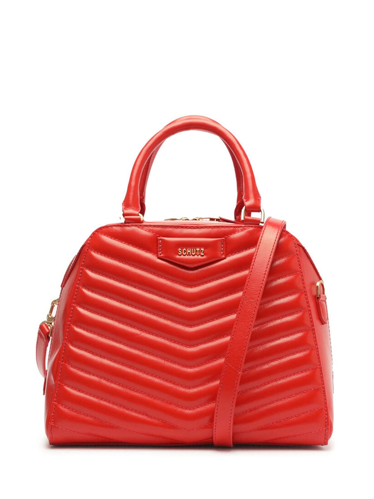 Bolsa Feminina Tote Cowper Couro - Vermelho