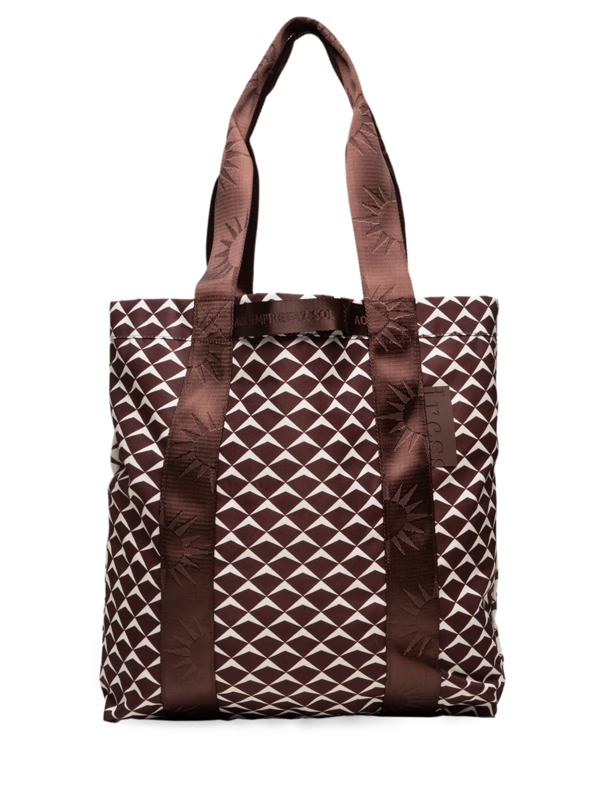 Bolsa Feminina Tote Estampa Asa Delta - Marrom