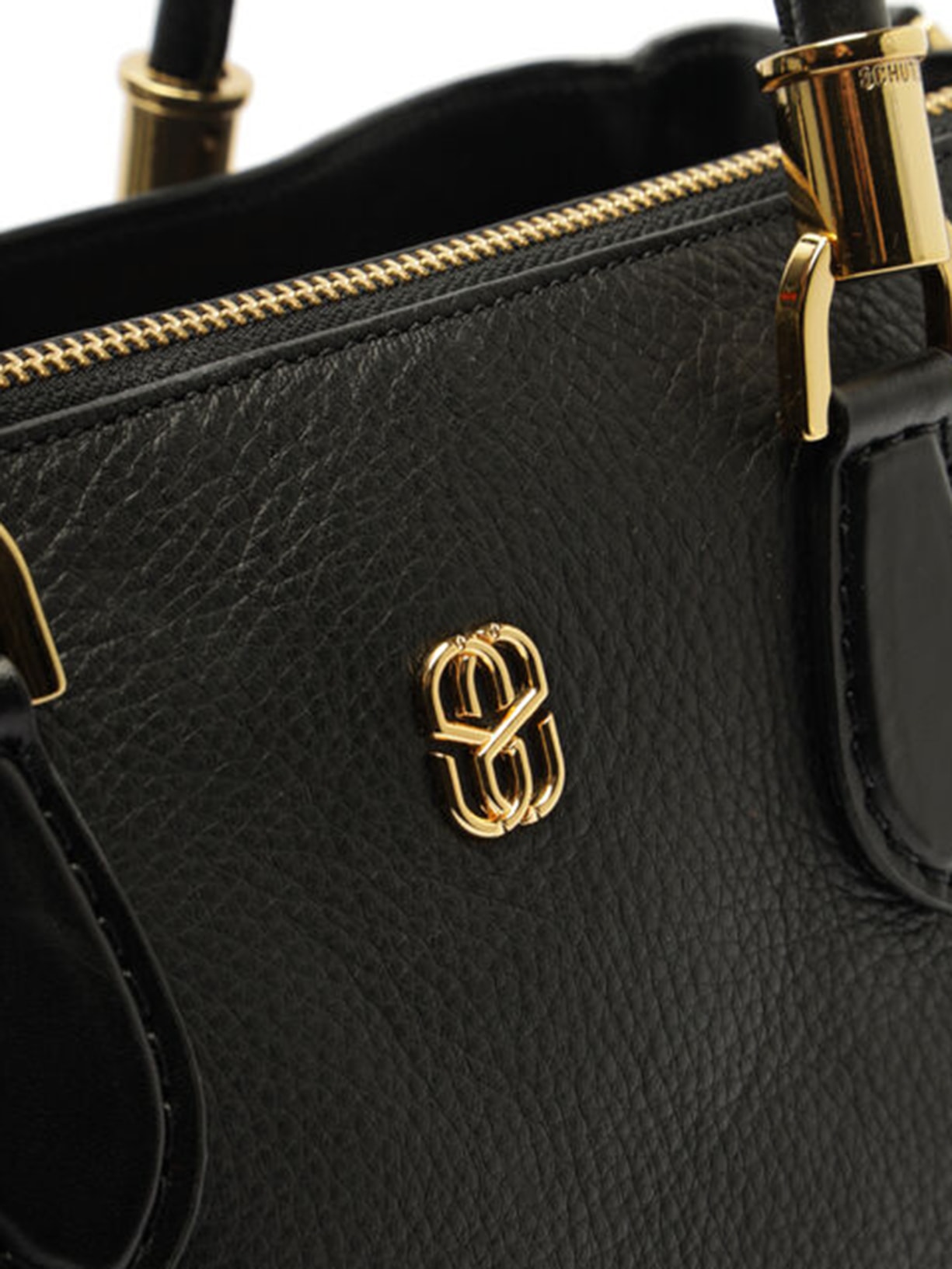 Bolsa Feminina Tote Grande Lorena Cozy Couro Preto Schutz