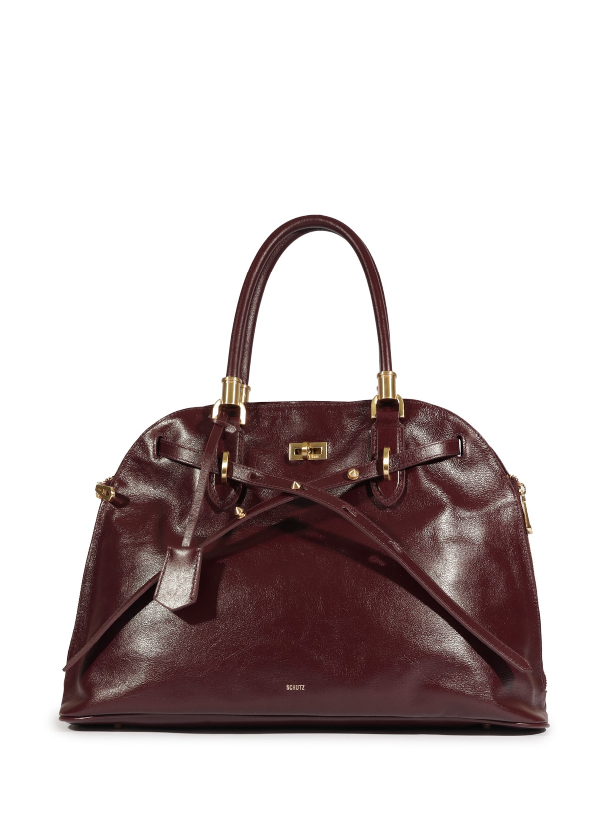 Bolsa Feminina Tote Grande Lorena Soft Couro - Vinho