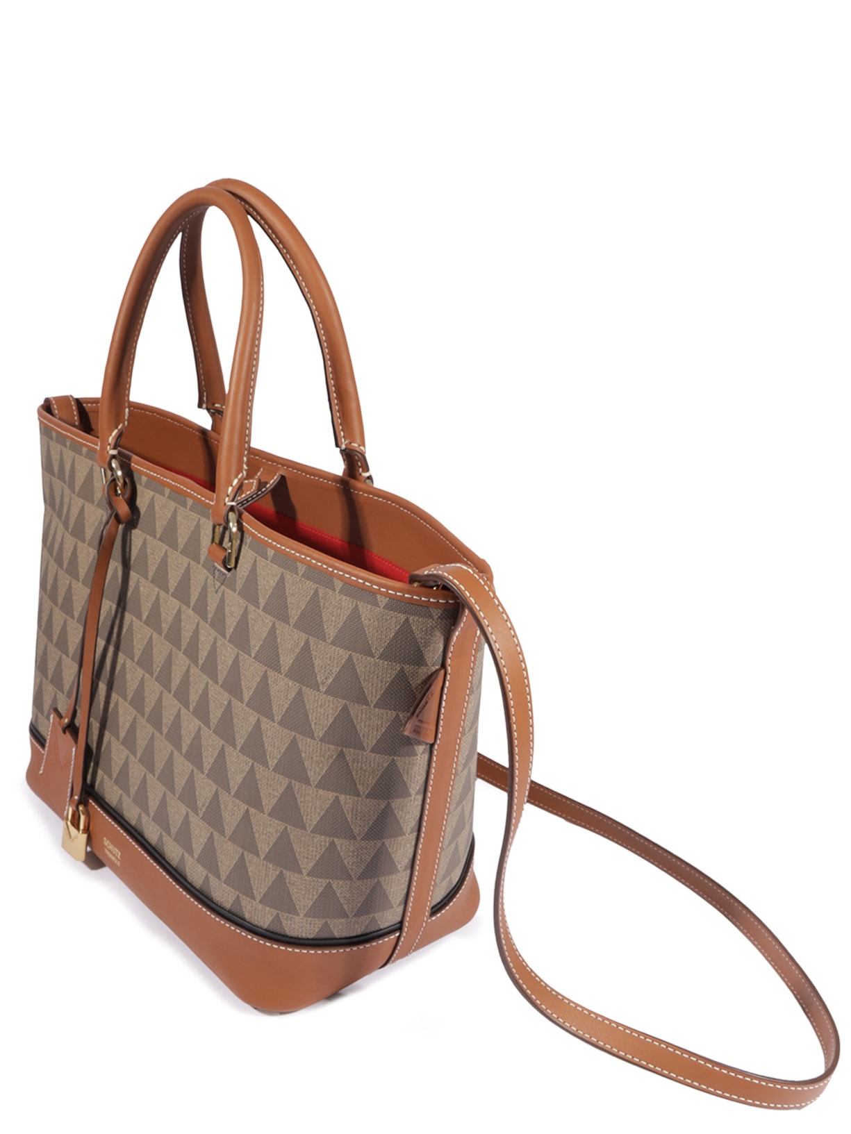 Bolsa Feminina Tote Grande New Triangle Marrom Schutz