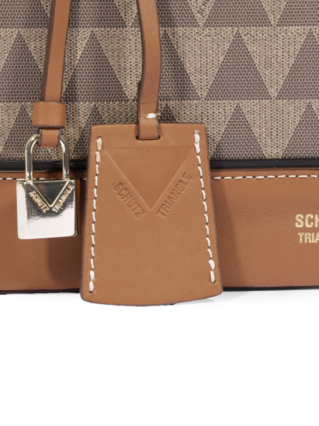 Bolsa Feminina Tote Grande New Triangle Marrom Schutz