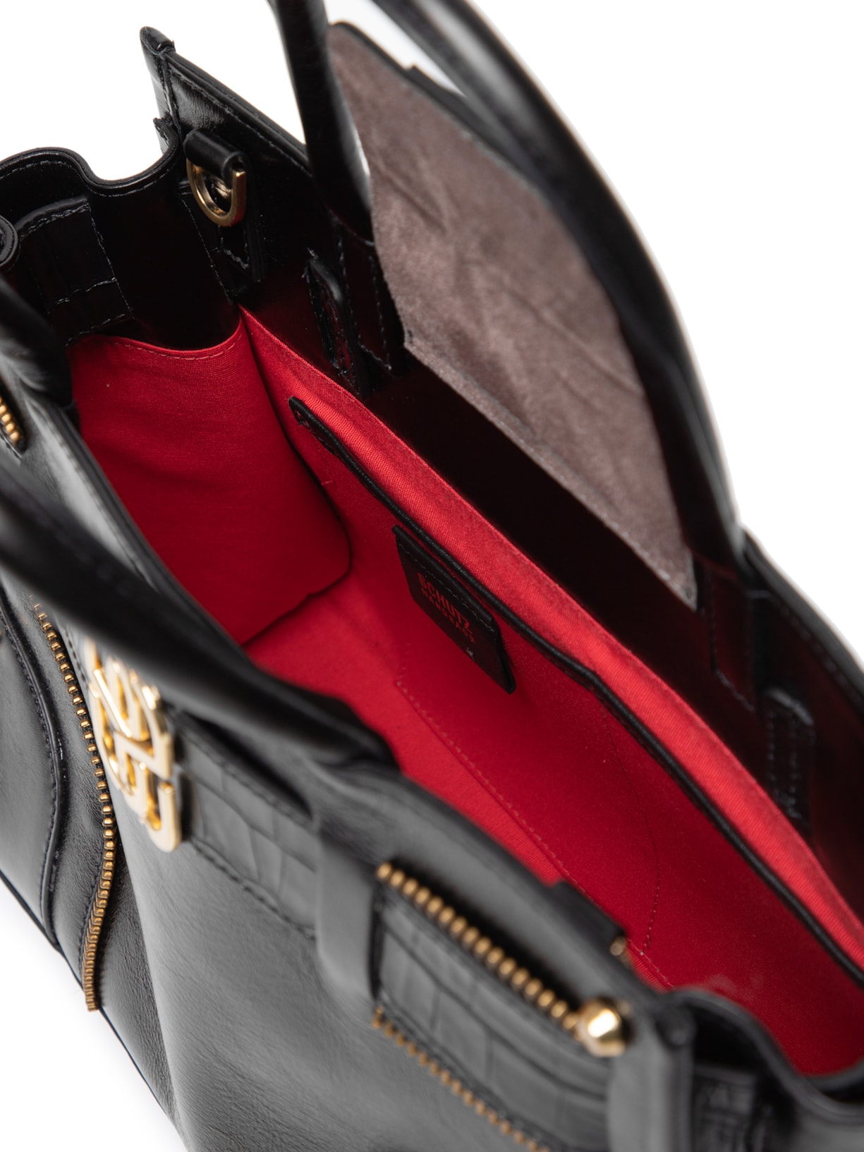 Bolsa Feminina Tote Joss Couro Preto Schutz